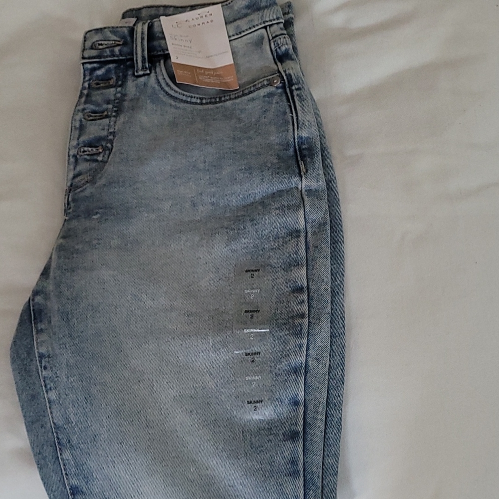 High rise skinny jean